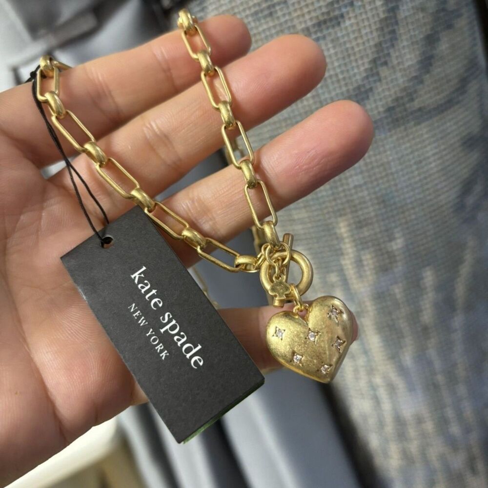 Kate Spade Women's Vintage Heart Necklace Fashion Accessory